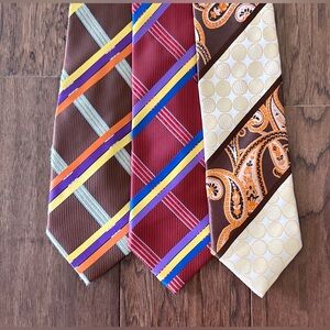 Lot of 3 MEN'S HENRI PICARD TIES